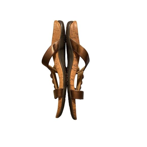 Vionic Viviana Sandal Womens Metallic Cork Sandals With Adjustable Straps size 9 - Picture 7 of 8